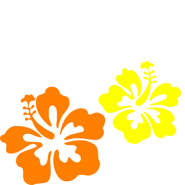 Orange Flower Clipart Hibiscus - El Rio Y Mar Resort - Png Download (600x598), Png Download