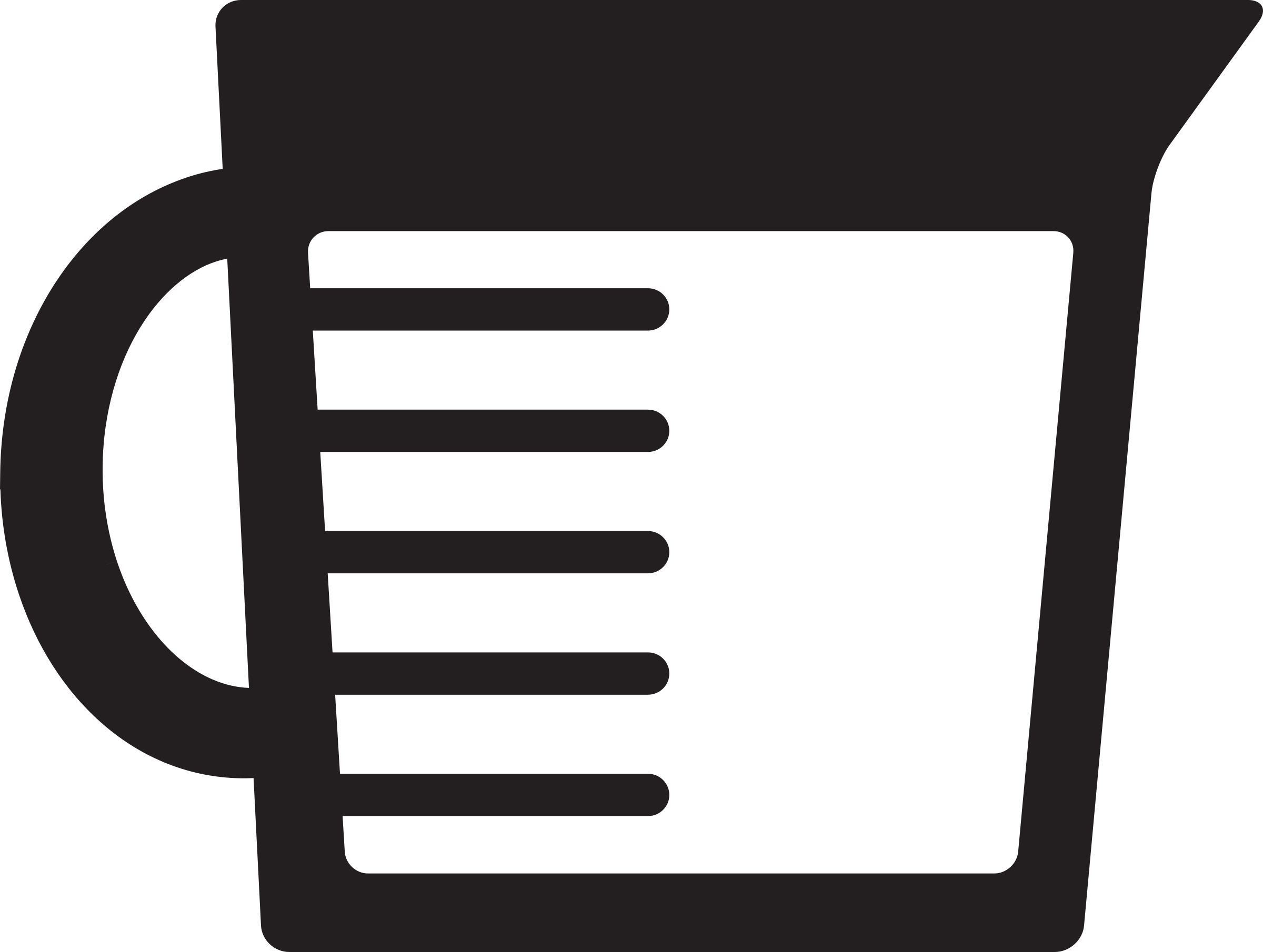 Big Image - Measuring Cup Icon Clipart (2400x1810), Png Download