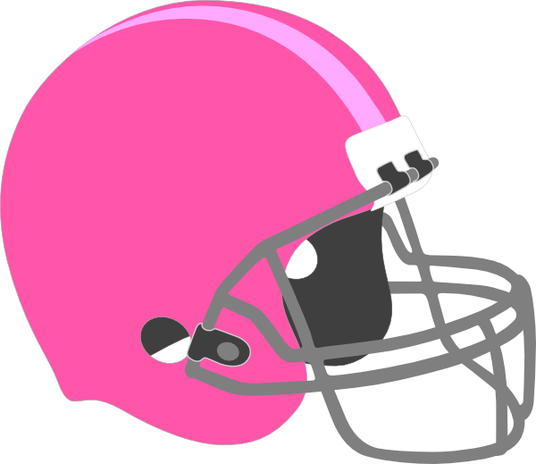 Pink Football Helmet Clipart - Png Download (600x519), Png Download