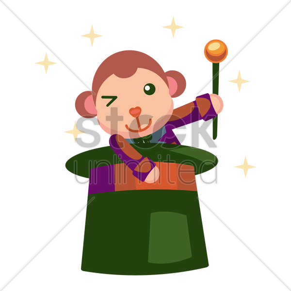 Cartoon Magician In Circus Clipart Magician Clip Art - Circus Magician Clip Art - Png Download (600x600), Png Download