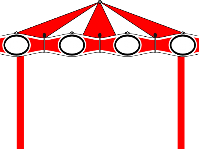 Carousel Clipart Carnival - Carnival Party Carnival Border Clip Art - Png Download (640x480), Png Download