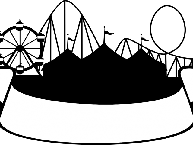 Ribbon Clipart Circus - Fair Silhouette - Png Download (640x480), Png Download