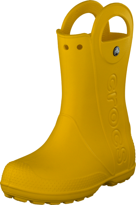 Handle It Rain Boot Kids Yellow Clipart (468x705), Png Download