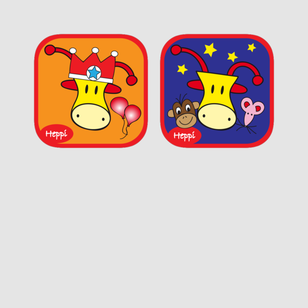 Heppi Holiday Duo En App Store Clipart (600x600), Png Download