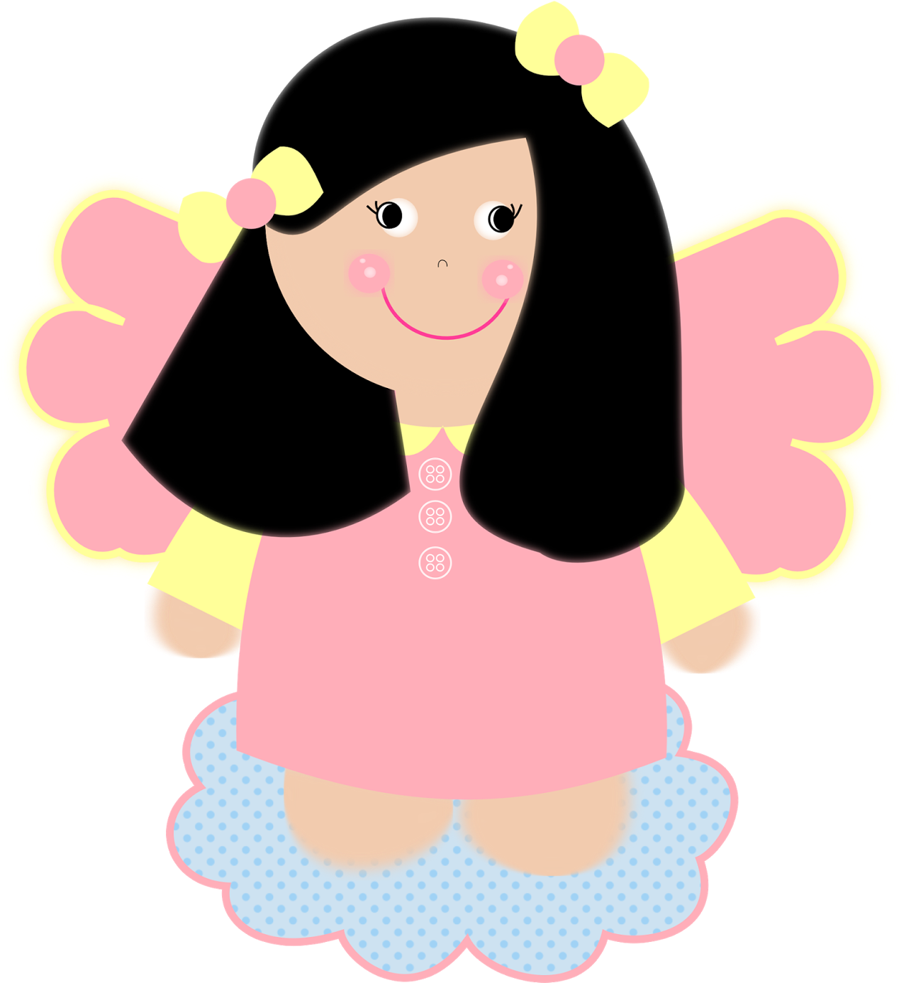 Ángeles Y Hadas, Bautizo, Ángeles, Fiestas Clipart (1600x1509), Png Download