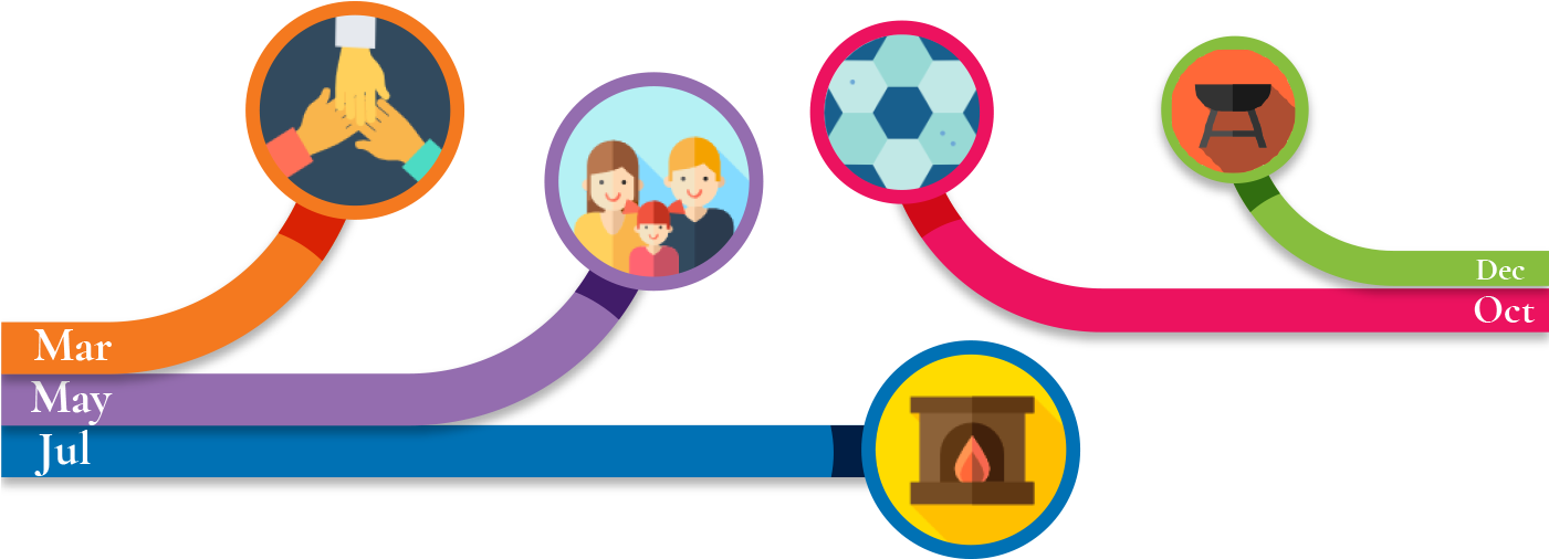 About Our Events Clipart (1400x548), Png Download