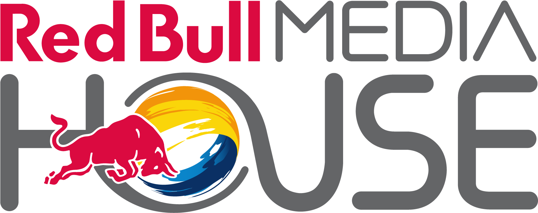 Red Bull Media House Logo Clipart (1000x434), Png Download