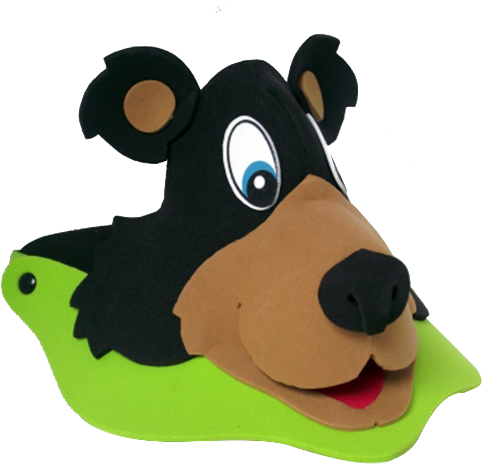 Black Bear Visor Clipart (954x918), Png Download