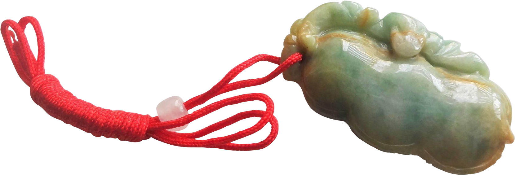 Vintage Chinese 1970's Hand Carved Green Jadeite Lucky Clipart (1660x1660), Png Download