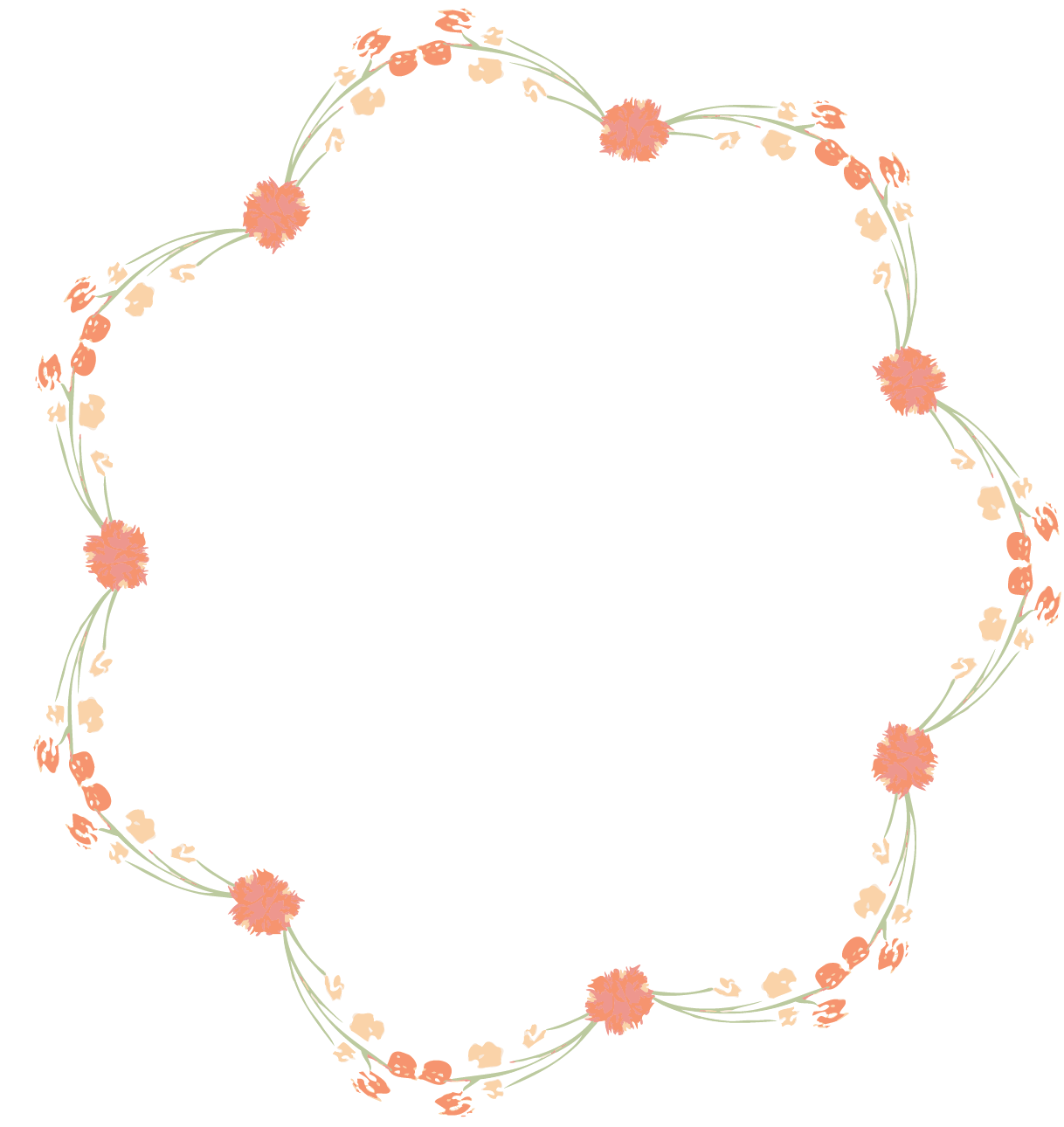 Water Color Wreath Set Example Image Clipart (1586x1586), Png Download