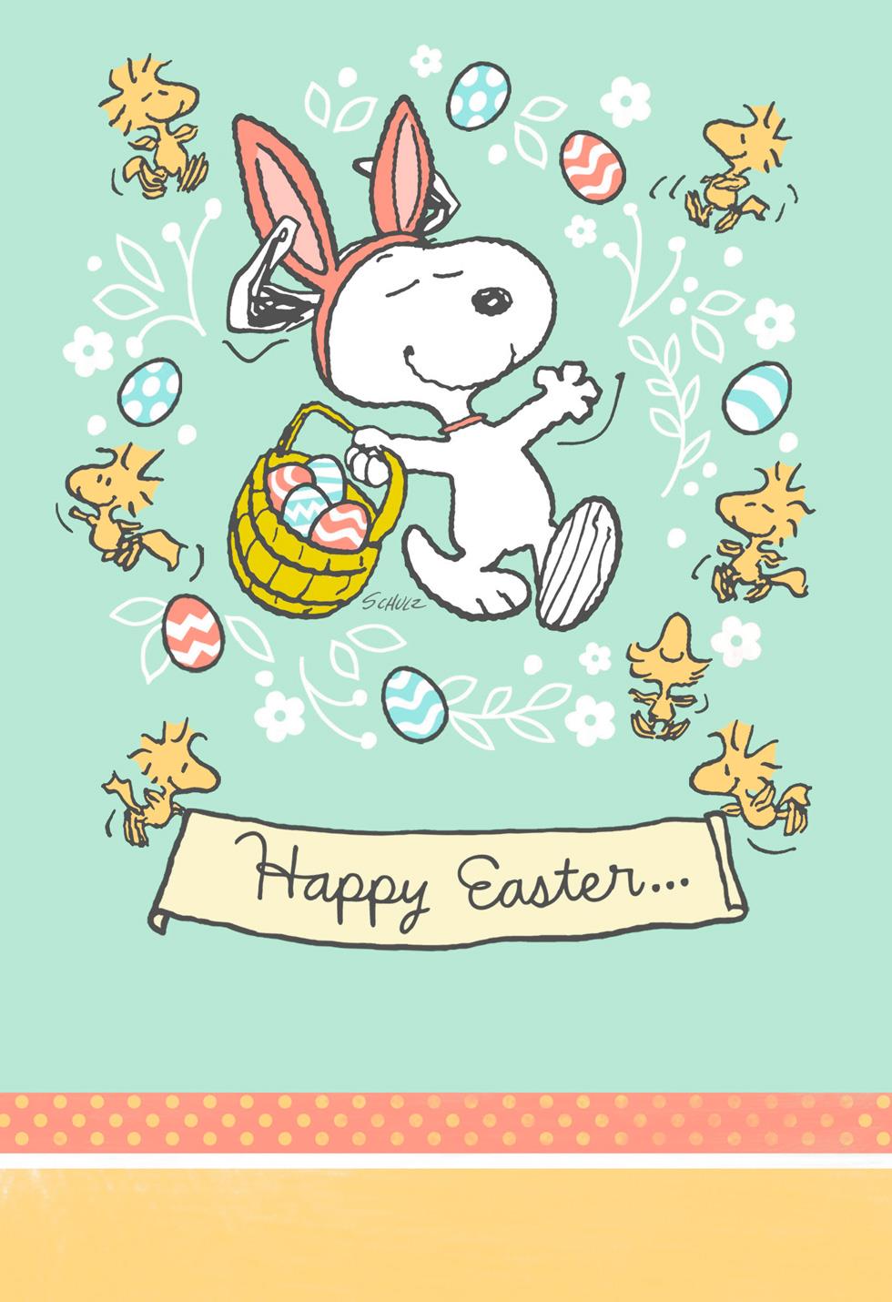 Peanuts It's The Easter Beagle Assorted Paper Kids Clipart (980x1430), Png Download