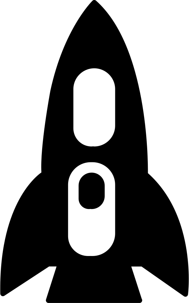 Rocket Outer Space Ship Svg Png Icon Clipart (610x980), Png Download