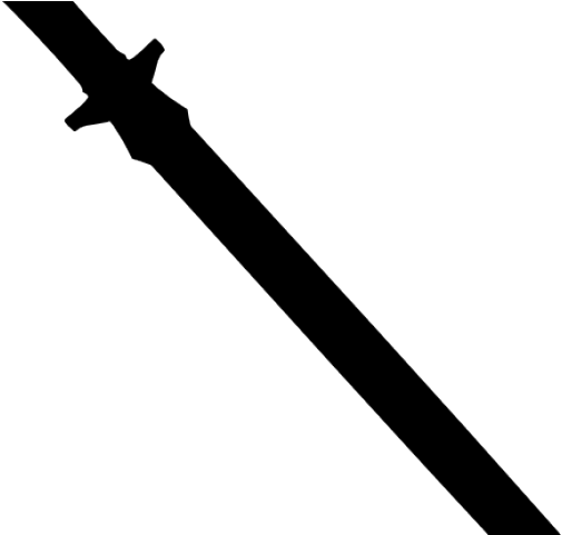 Monochrome Clipart Sword - Png Download (640x480), Png Download