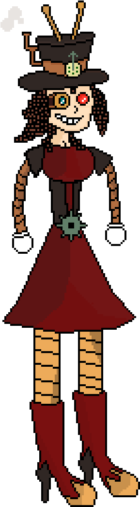 Steampunk Girl Concept Clipart (1200x1200), Png Download