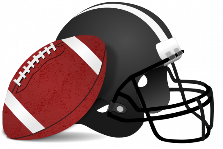 Helmet And Ball For American Football Vector Clip Art - Png Download (750x500), Png Download