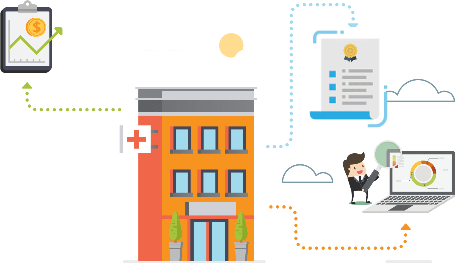 We Improve Your Collections Ratio By Rigorously Monitoring Clipart (1867x971), Png Download