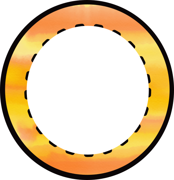 Free Orange And Yellow Dash Frame Freebie Of The Week Clipart (562x581), Png Download