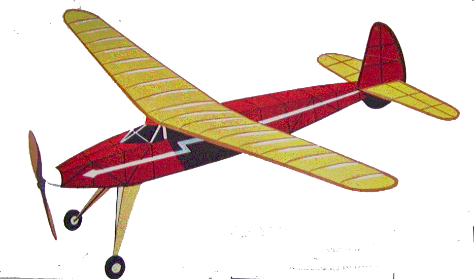 Comet "phantom Fury" Rubber Powered Free Flight Model Clipart (934x550), Png Download