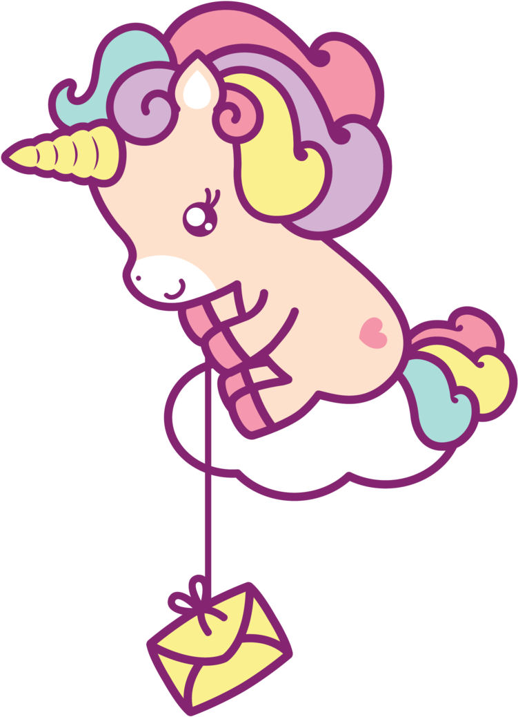 Unicorn Delivery Clipart (810x1076), Png Download