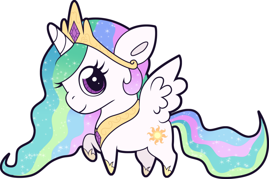 Chibi Celestia By Squeemishness Clipart (900x599), Png Download