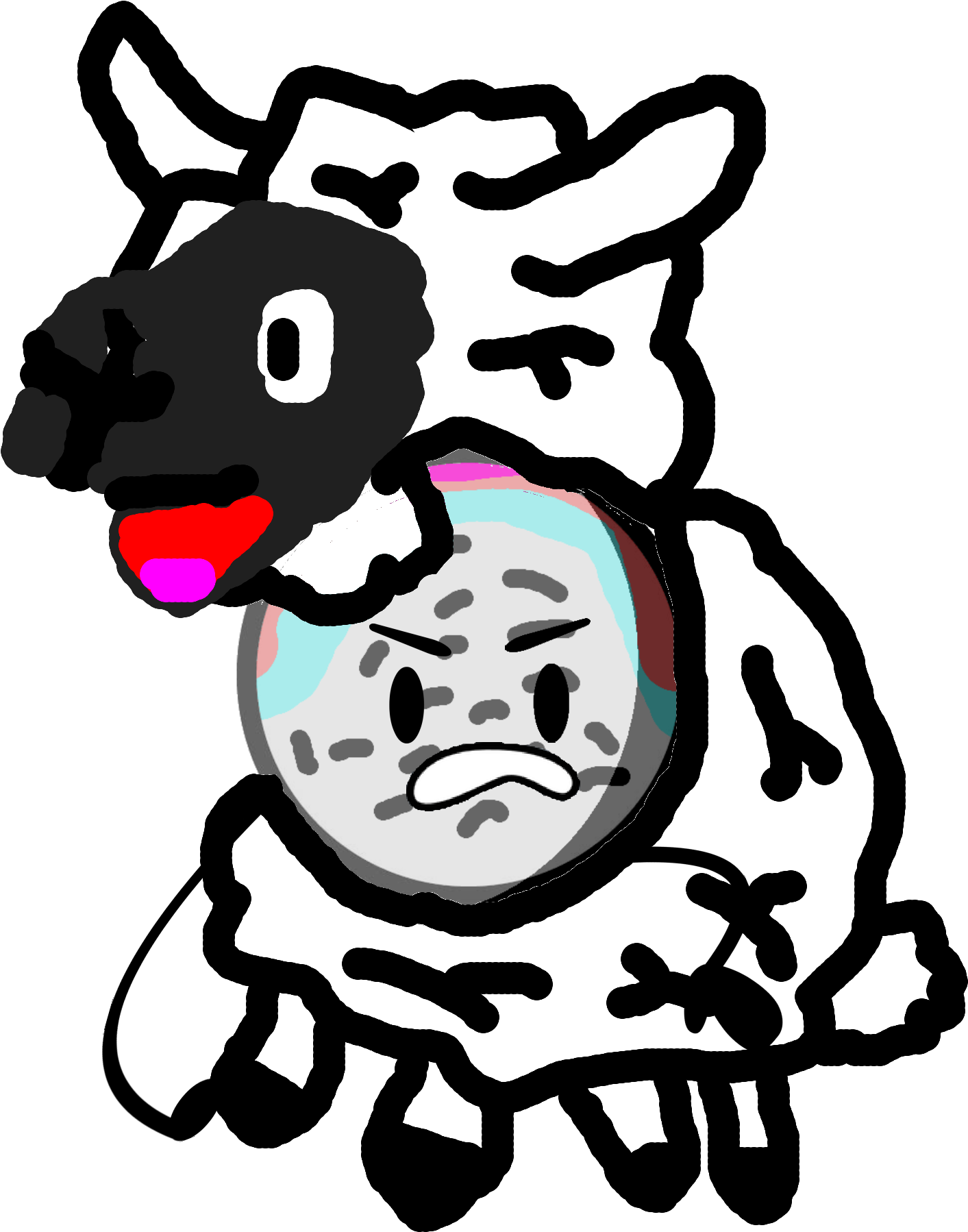 Triton Sheep 1 Clipart (1484x1888), Png Download