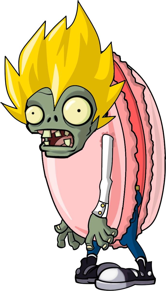 Macaron Zombie Clipart (742x1300), Png Download