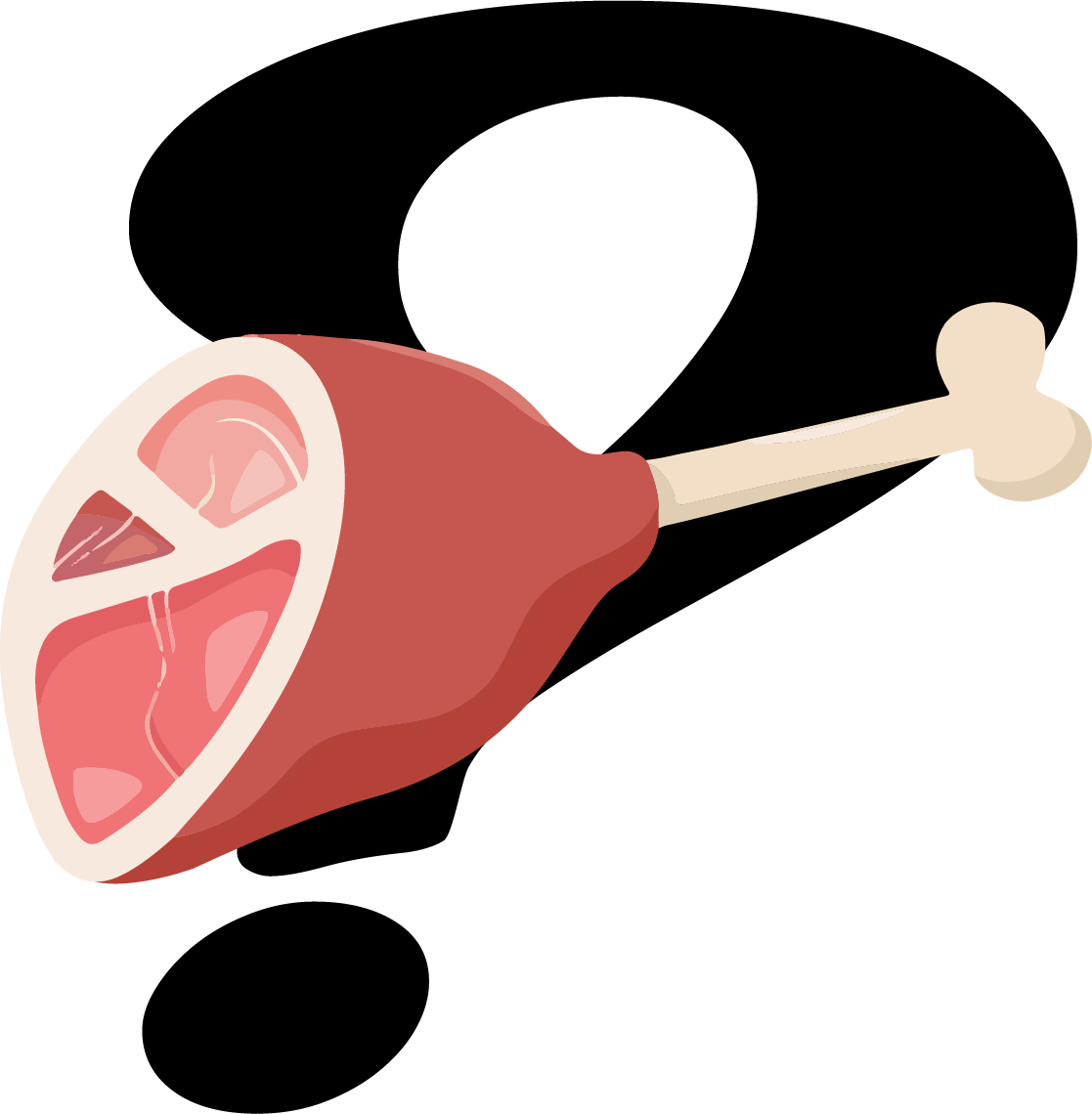 First Things First, How Do We Handle The Ham Bone Clipart (1117x1140), Png Download