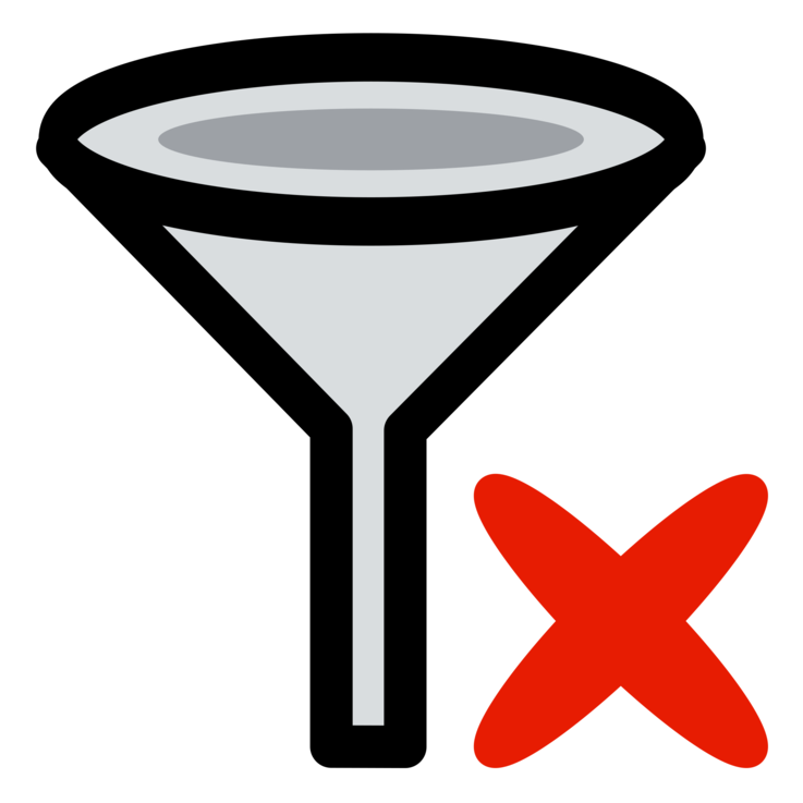 Filter Funnel Filtration Computer Icons Filter Paper Clipart (750x750), Png Download