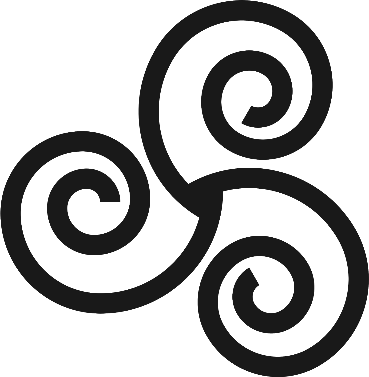 Triskele Clipart (1600x1600), Png Download
