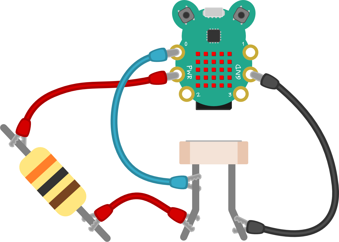 Legs Of The Ldr To Leg 0 On Codebug And To The Other Clipart (1390x994), Png Download