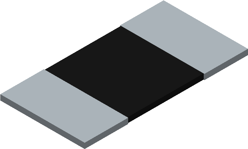 Wsl5931l2000fea - Vishay - 3d Model - Resistor Chip Clipart (800x800), Png Download