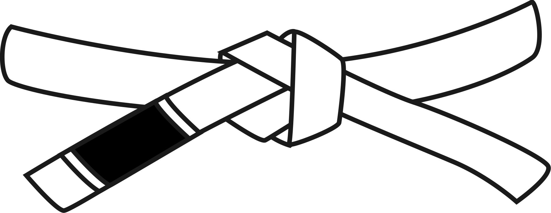 Bjj White Belt Clipart (1280x494), Png Download