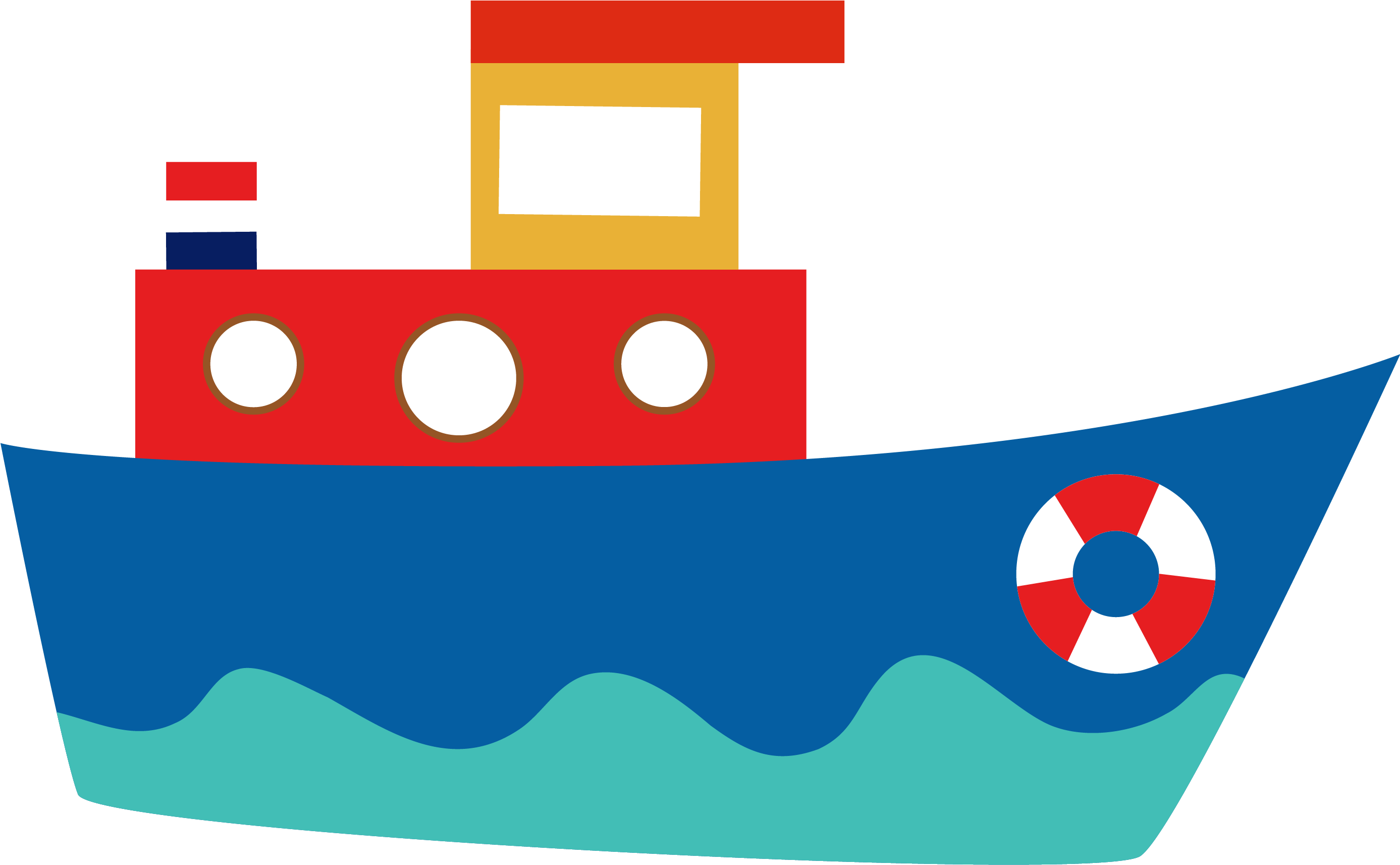 Image Freeuse Download Boat Blue Clown Transprent Png Clipart (2866x1977), Png Download