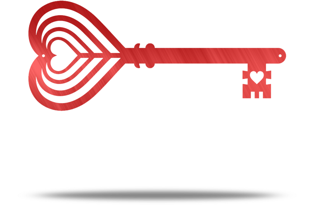 The Key To My Heart Steel Wall Art Clipart (1024x1024), Png Download