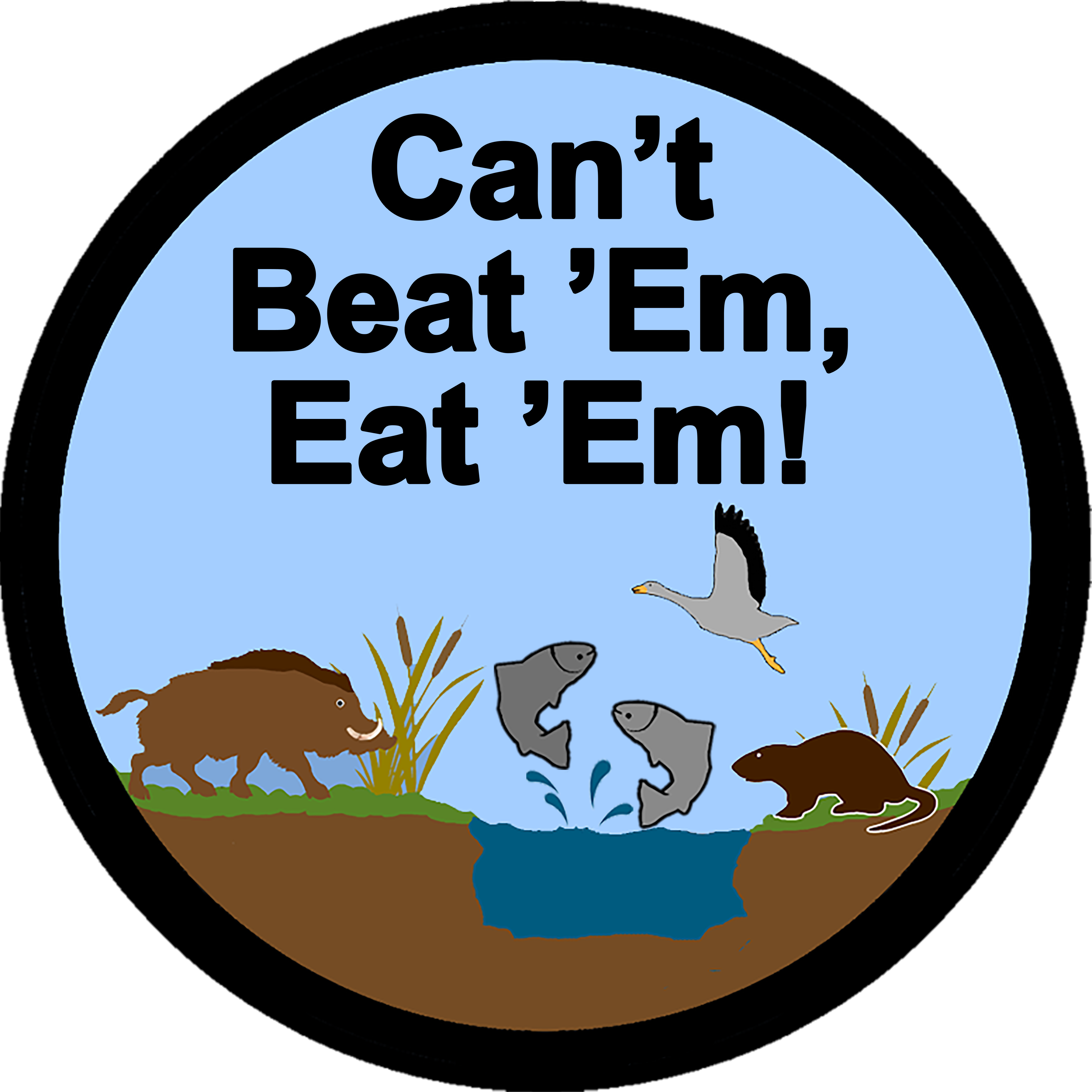 Cant Beat Em Eat Em Clipart (1400x1400), Png Download