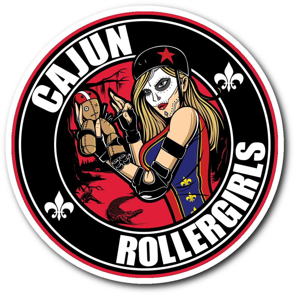 Cajun Roller Girls Sticker Clipart (1024x1024), Png Download