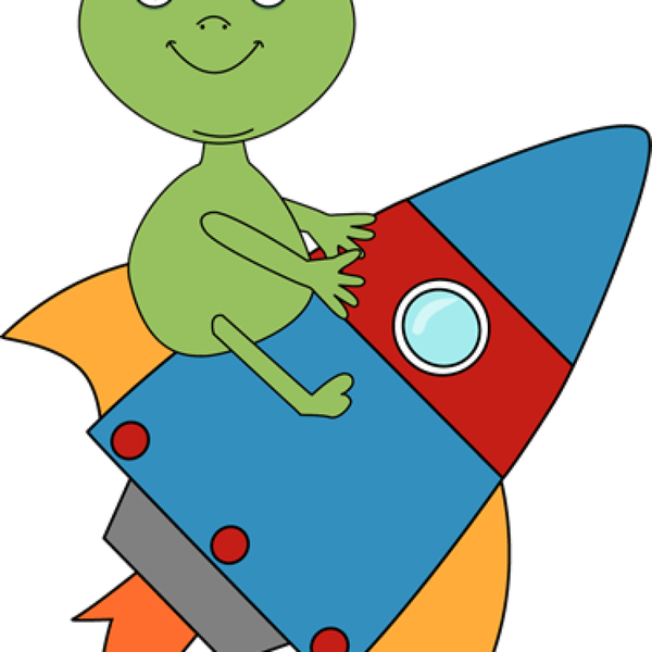 Psychedelic Clipart Flying Saucer - Png Download (600x600), Png Download