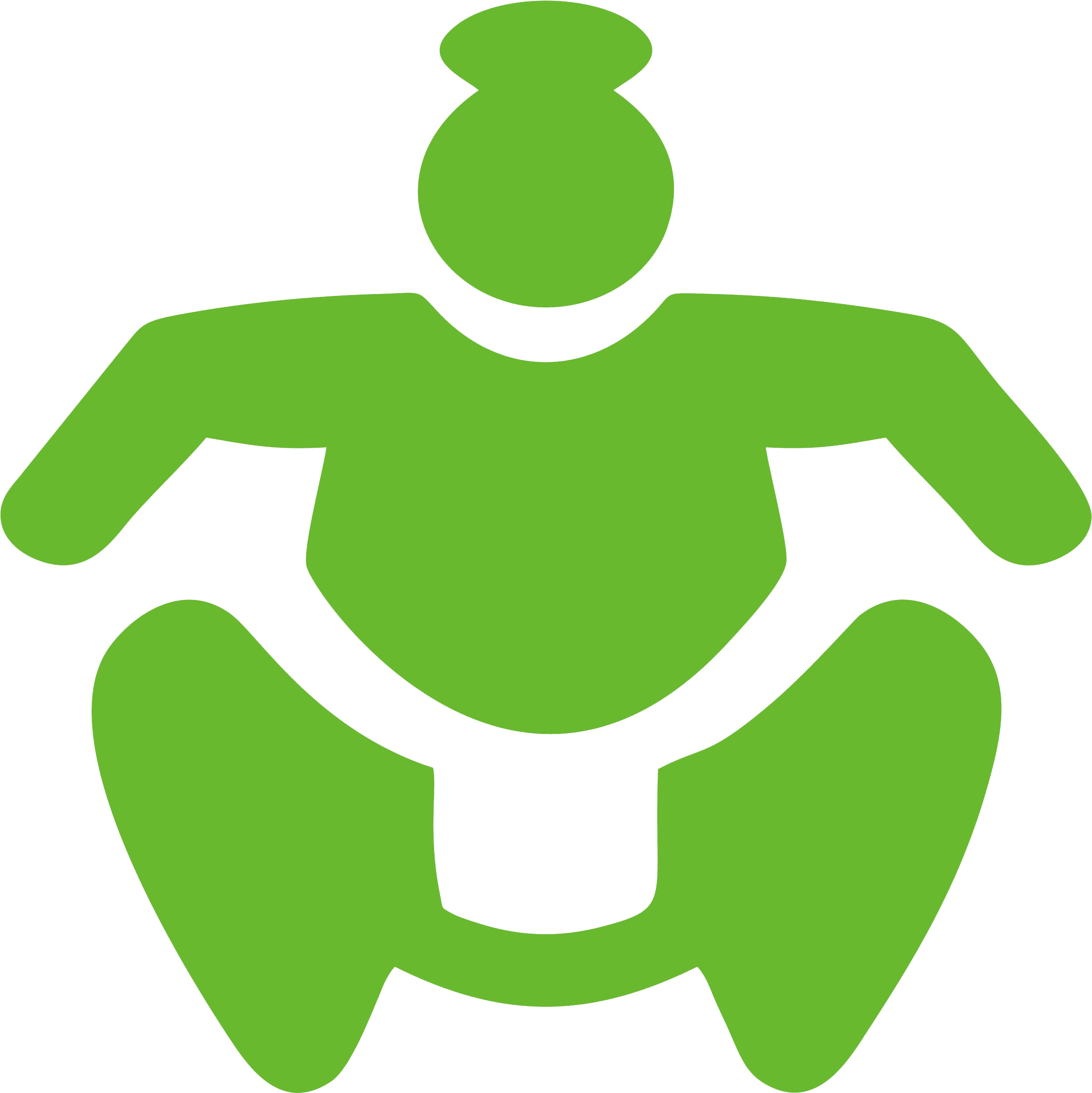 Camisetas De Anime Sumo-kan Clipart (4030x3669), Png Download