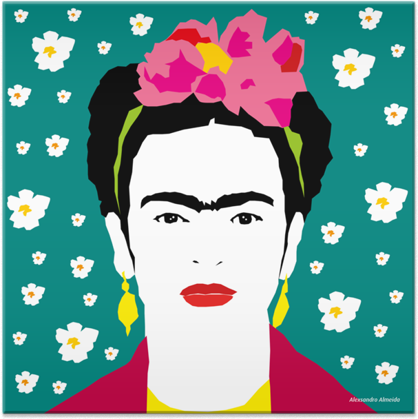 Azulejo Frida Kahlo De Alexsandro Almeidana Clipart (800x800), Png Download
