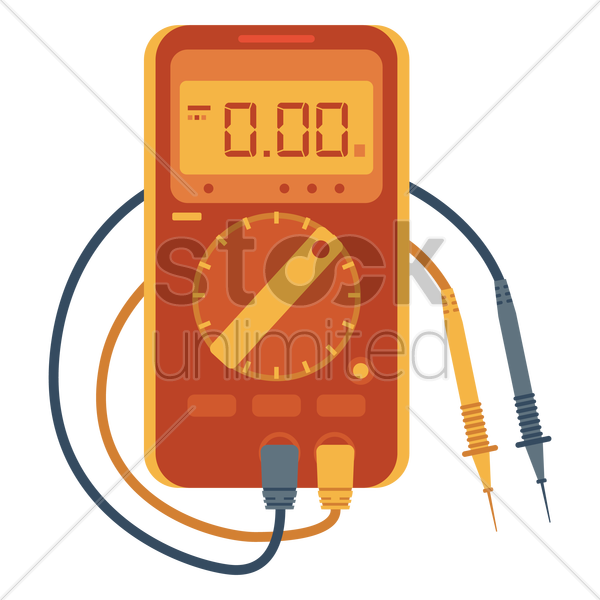 Digital Multimeter V矢量图形 Clipart (600x600), Png Download