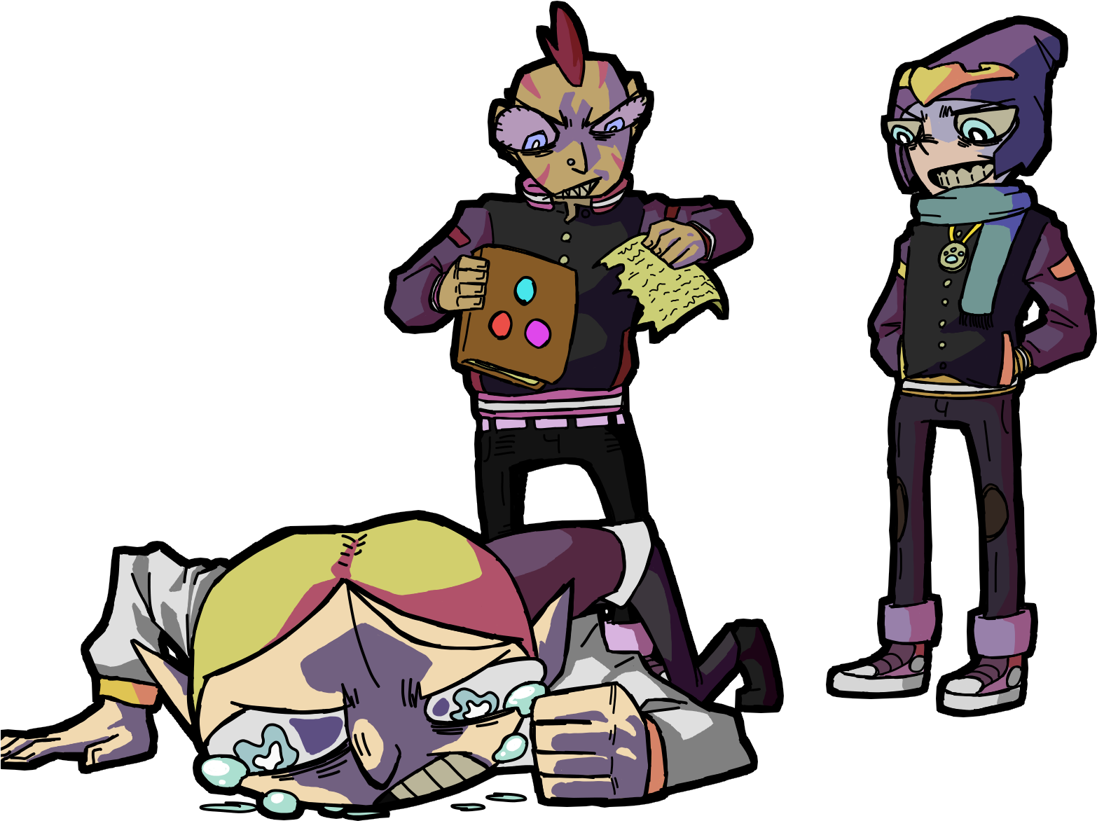 My Fanart Of Silencer And Antimage Ganking Invokerartwork Clipart (1700x1400), Png Download