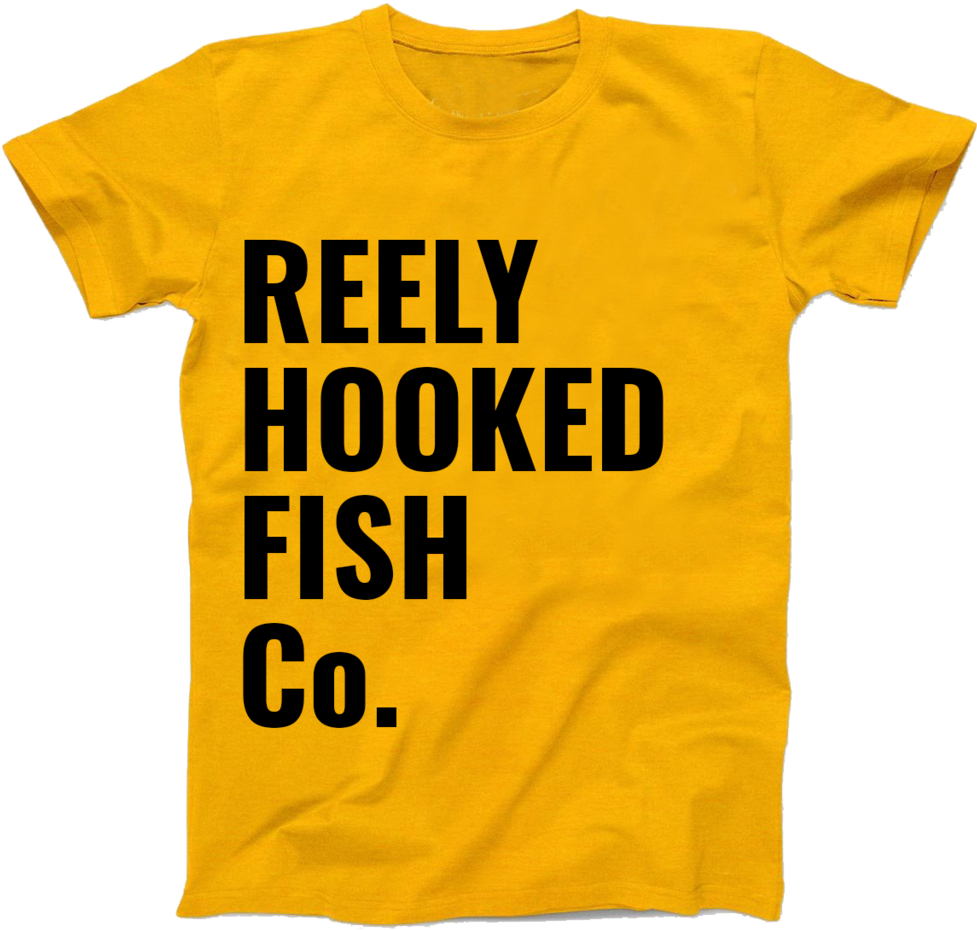 Reely Hooked T-shirt Clipart (1024x989), Png Download