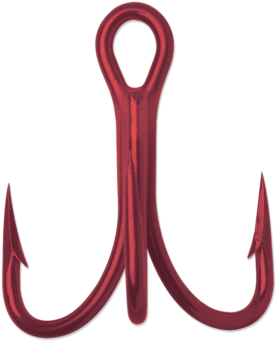 Vmc 9626 O'shaughnessy Treble 4x Tin Red Treble Hook Clipart (1000x715), Png Download