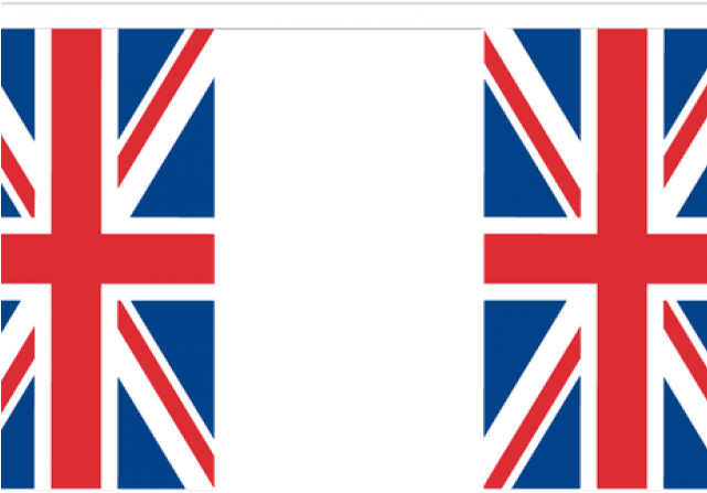 Union Jack Flag Clipart Red White Blue Bunting - Png Download (640x480), Png Download
