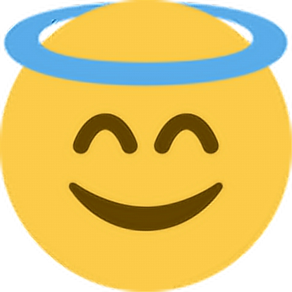 Clipart Free Stock Smile Happy Halo Emoticon Face Expression - Png Download (1024x1024), Png Download