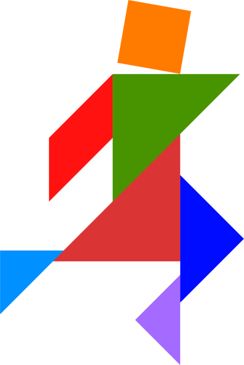 Tangram Puzzle Triangle Graphic Arts Clipart (502x750), Png Download