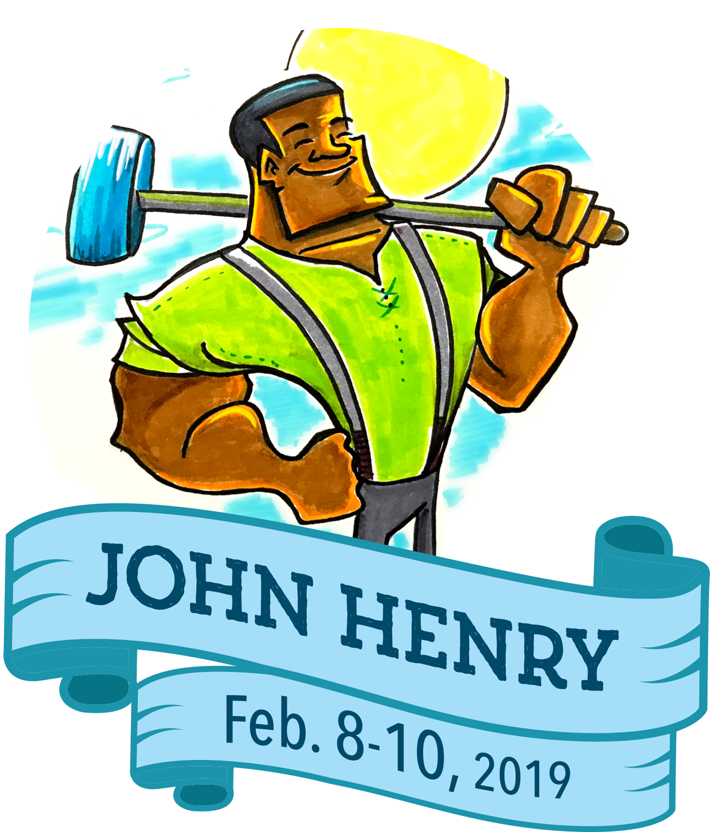 John Henry Dates Clipart (1654x1708), Png Download