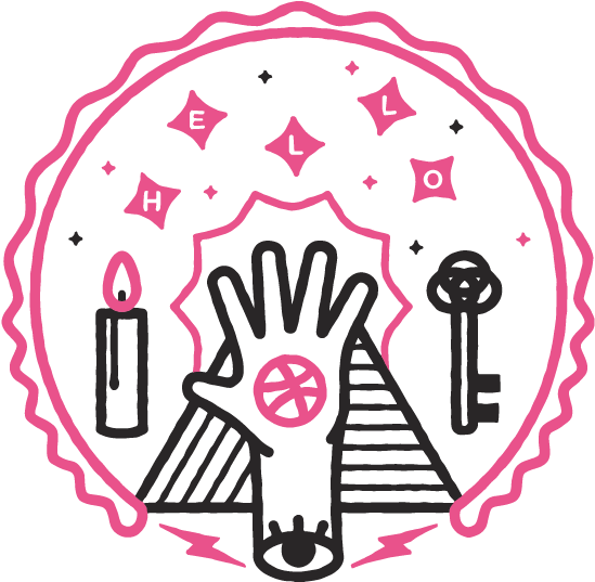 Dribbble Debut Line Art Magic Candle Key Coin Debut Clipart (800x600), Png Download