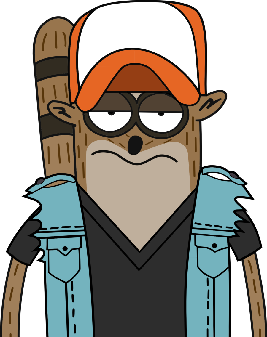 Hipster Rigby By Kol98 Clipart (900x1138), Png Download