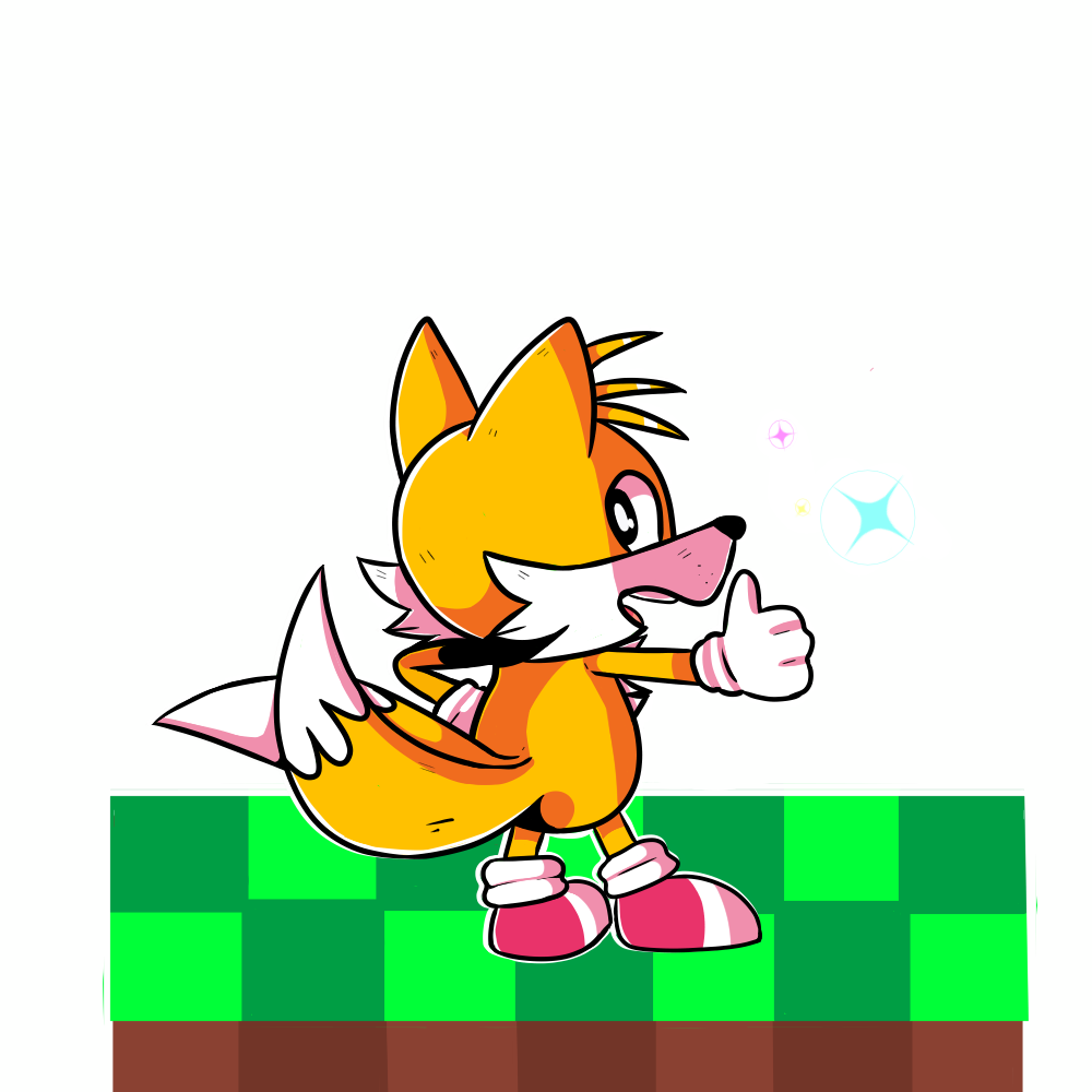 Tails Miles Power Clipart (1000x1000), Png Download
